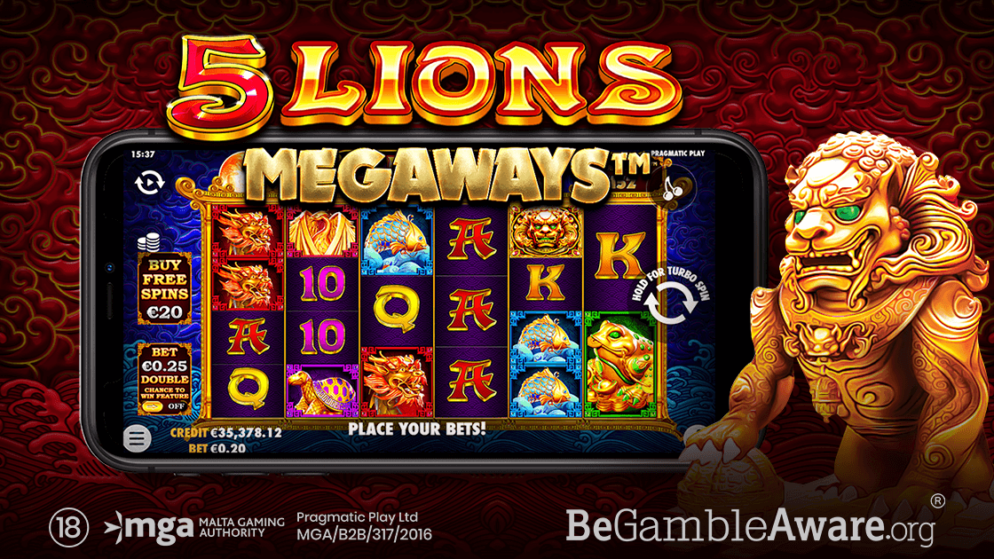 Pragmatic Play Reîncarcă Aventura Asiatică în 5 Lions Megaways